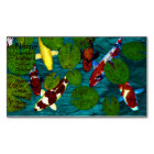 Cartes de visite d'ÉTANG de KOI