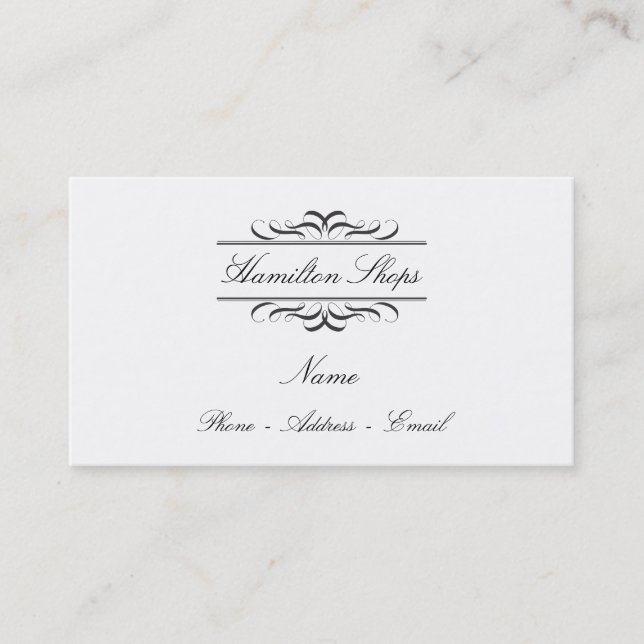 Cartes de visite d'étiquette de calligraphie (Devant)