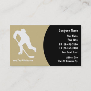 Cartes de visite d'hockey
