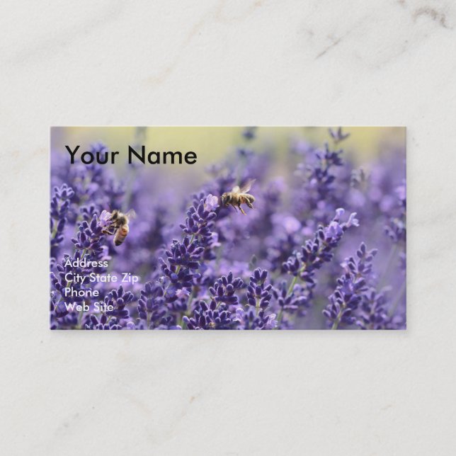 Cartes de visite d'huile essentielle avec la (Devant)