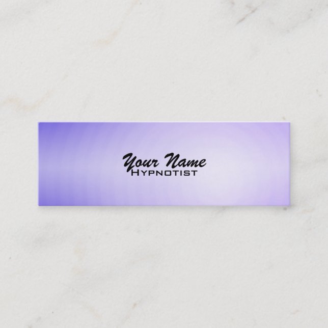 Cartes de visite d'hypnose (Devant)