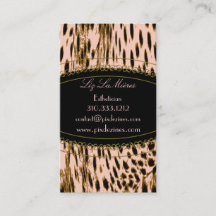 Cartes de visite d'impression de Cheetah