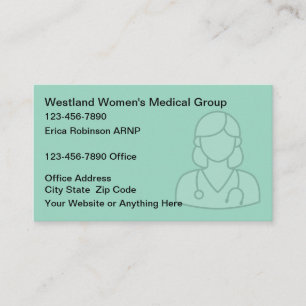 Cartes de visite d'infirmière praticienne médicale