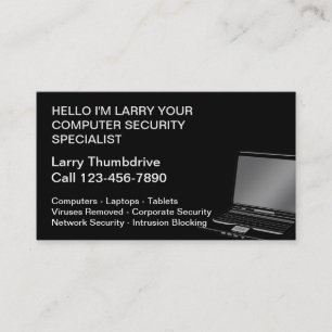 Cartes de visite d'informaticien