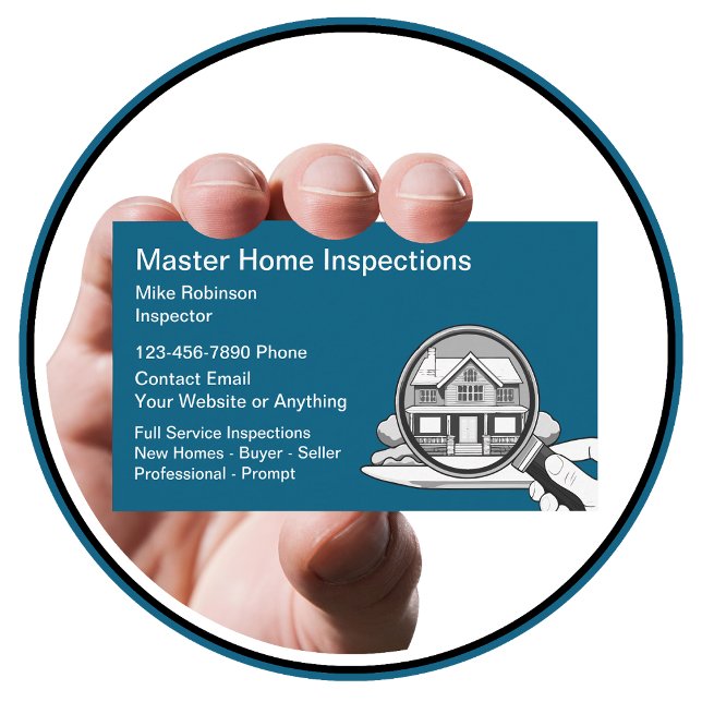 Cartes de visite d'inspection professionnelle à do (Créateur téléchargé)