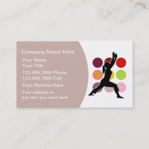 Cartes de visite d'instructeur de forme physique