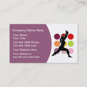 Cartes de visite d'instructeur de forme physique