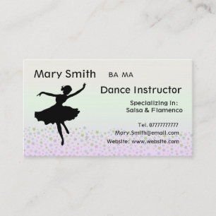 Cartes de visite d'instructeur de professeur/de