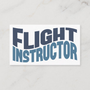 Cartes de visite d'instructeur de vol