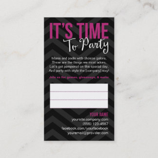 Cartes de visite d'invitation de partie
