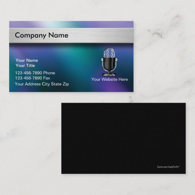 Cartes de visite DJ (Devant / Derrière)