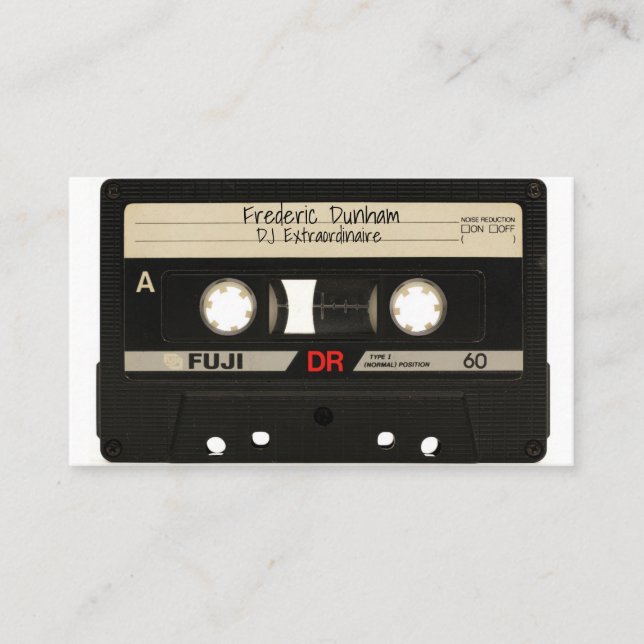 Cartes de visite DJ - Mixtape Vintage (Devant)