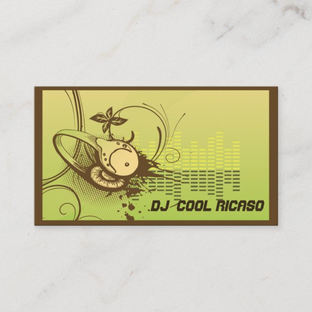 Cartes de visite DJ/musique (Devant)