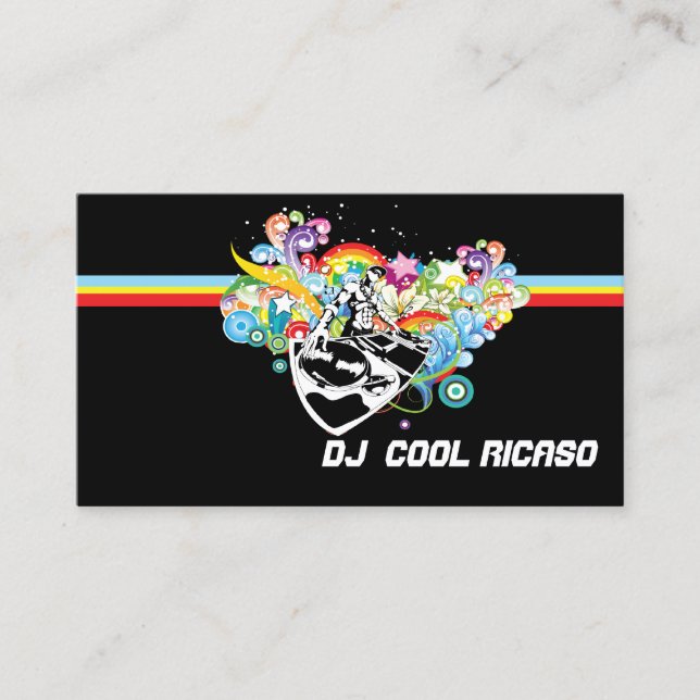Cartes de visite DJ/musique (Devant)