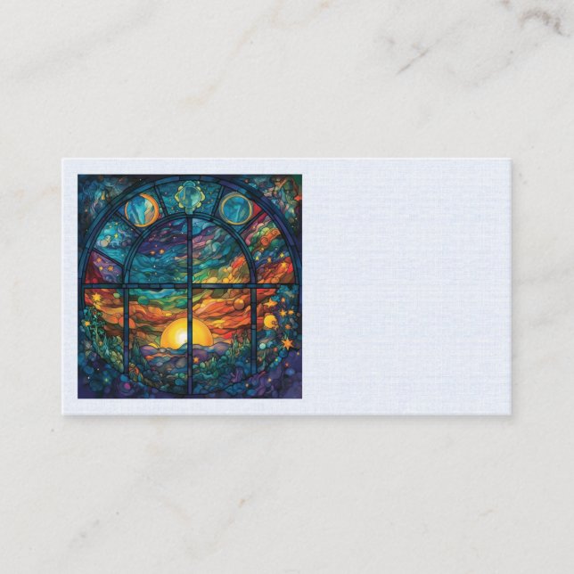Cartes de visite d'oeuvres d'art en verre peint (Devant)