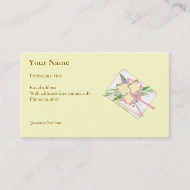 Cartes de visite d'Officiant de mariage (Devant)