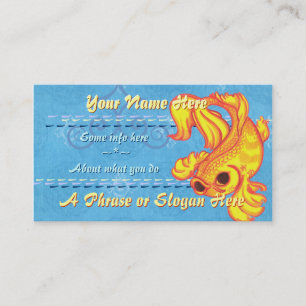 Cartes de visite d'or de Koi