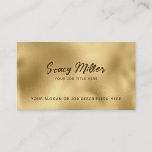 Cartes de visite d'or personnalisables
