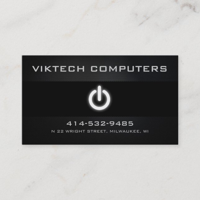 Cartes de visite d'ordinateur (Devant)