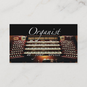 Cartes de visite d'organiste - à votre service - 2