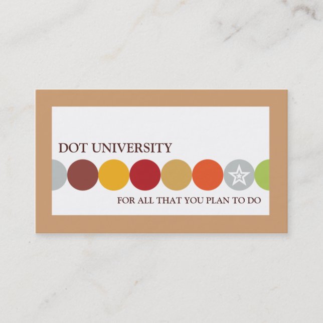 Cartes de visite Dot U (Devant)