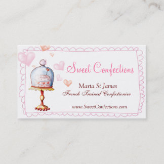Cartes de visite doux de confections