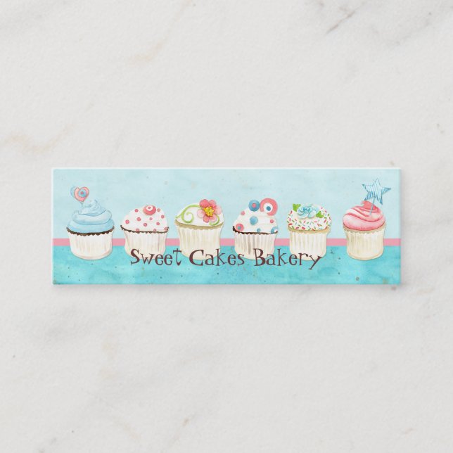 Cartes de visite doux de magasin de petit gâteau (Devant)