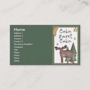 Cartes de visite doux de Northwoods de cabine de
