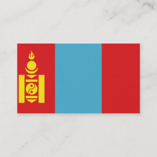 Cartes de visite Drapeau de la Mongolie