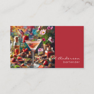 Cartes de visite du barman