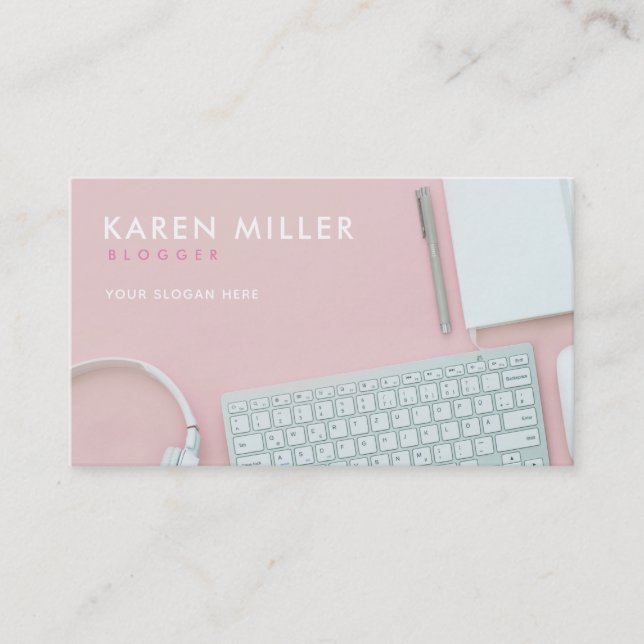 Cartes de visite du blogueur Influencer Slogans (Devant)
