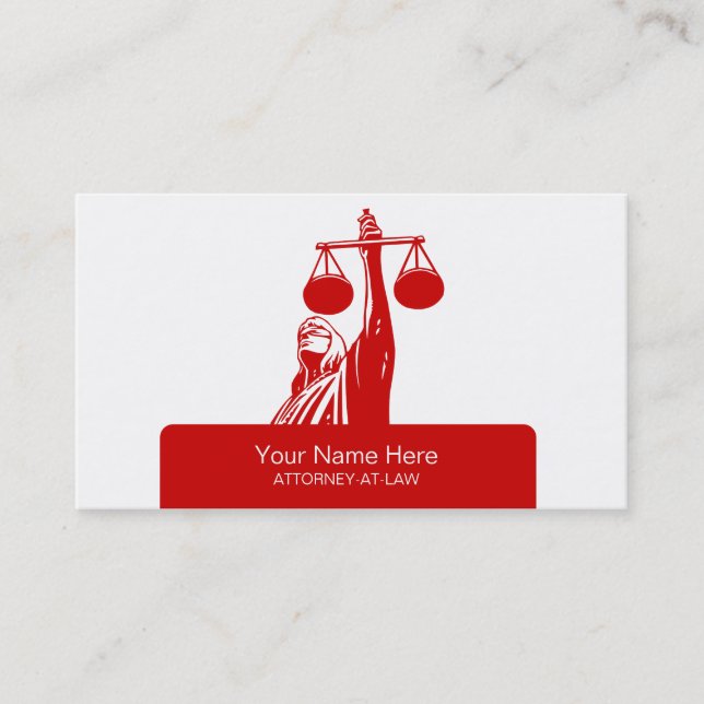 Cartes de visite du Bureau du droit de l'avocat (Devant)