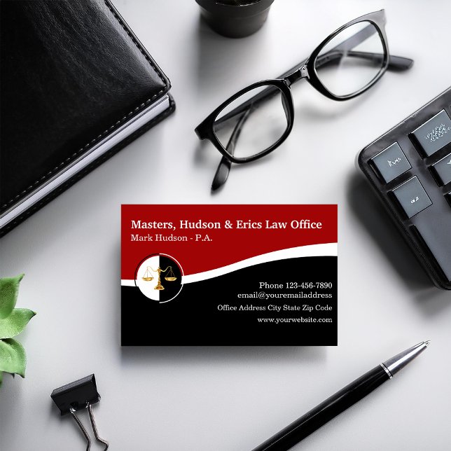 Cartes de visite du Bureau du droit professionnel (Créateur téléchargé)