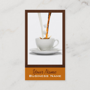 Cartes de visite du café