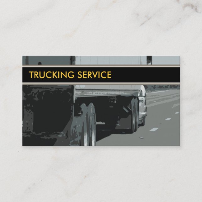 Cartes de visite du camionnage (Devant)