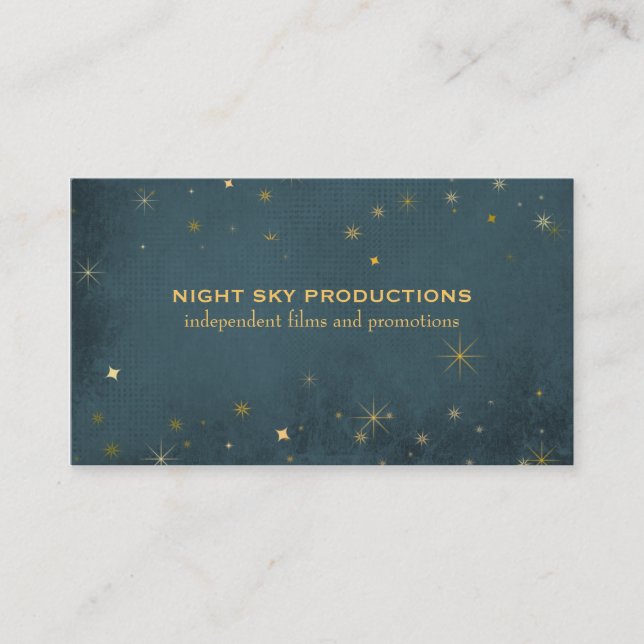 Cartes de visite du ciel nocturne (Devant)