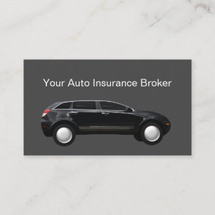 Cartes de visite du courtier d'assurance automobil