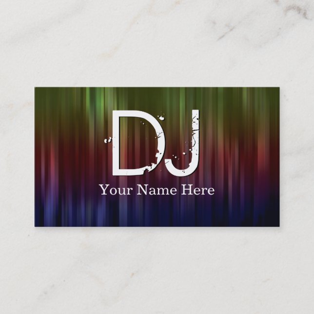 Cartes de visite du DJ (Devant)
