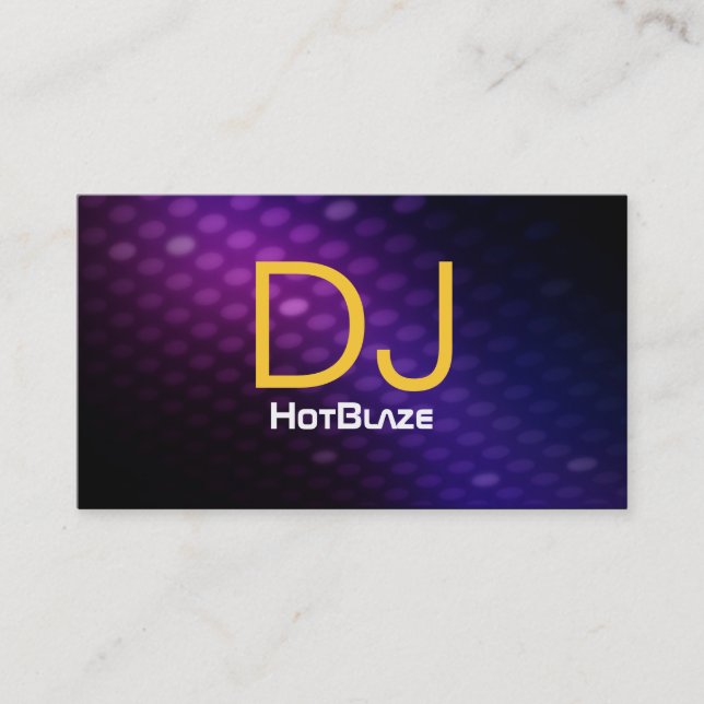 Cartes de visite du DJ (Devant)