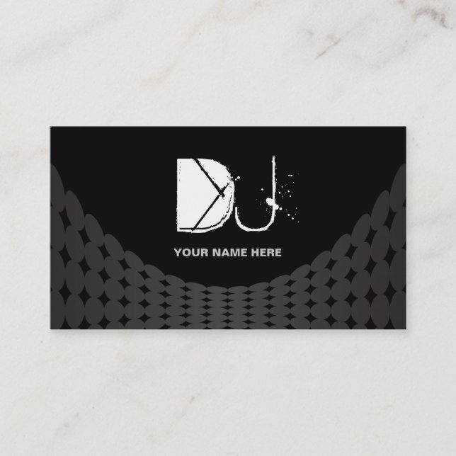 Cartes de visite du DJ (Devant)
