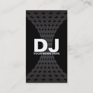 Cartes de visite du DJ de gradient de techno