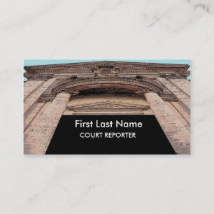 Cartes de visite du journaliste du tribunal du bât