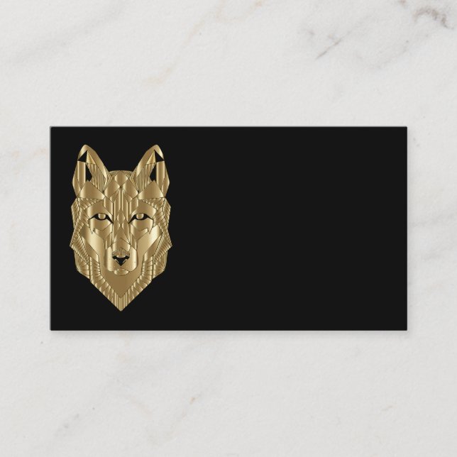 Cartes de visite du loup d'or (Devant)