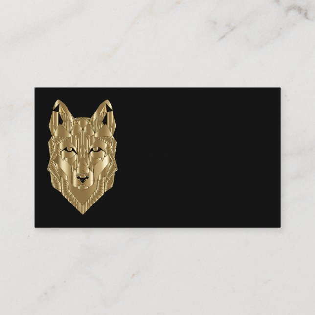 Cartes de visite du loup d'or (Devant)