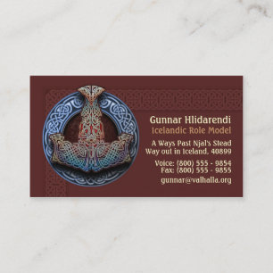 Cartes de visite du marteau du Thor