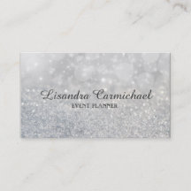 Cartes de visite du planificateur d'événements Sil