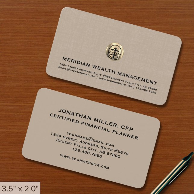 Cartes de visite du planificateur financier (Créateur téléchargé)