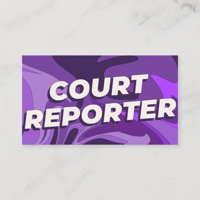 Cartes de visite du rapporteur du tribunal (Devant)