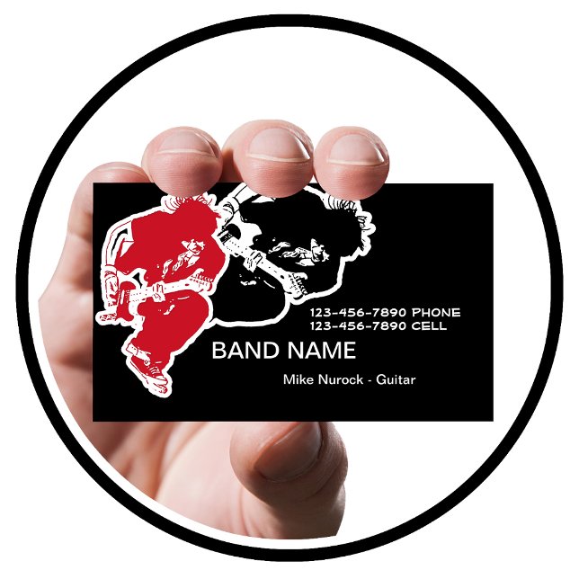 Cartes de visite du Rock Band (Créateur téléchargé)