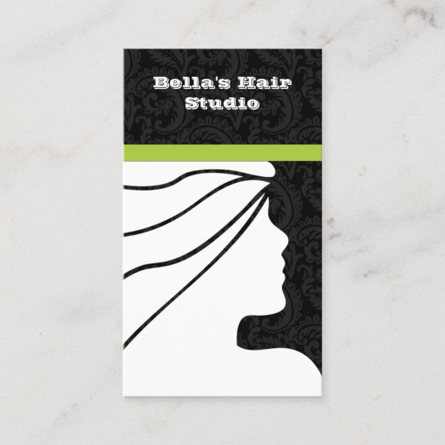 Cartes de visite du Salon Vert avec rendez-vous su (Devant)